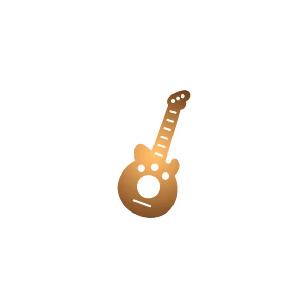 Gitarrensymbolvektorillustration — Stockvektor