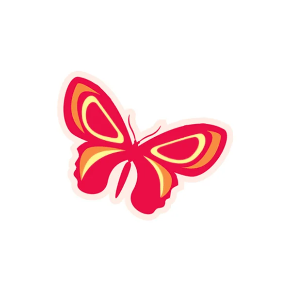Red Butterfly Досконалим Дизайном Тих Хто Намагається Наповнити Своє Оточення — стоковий вектор
