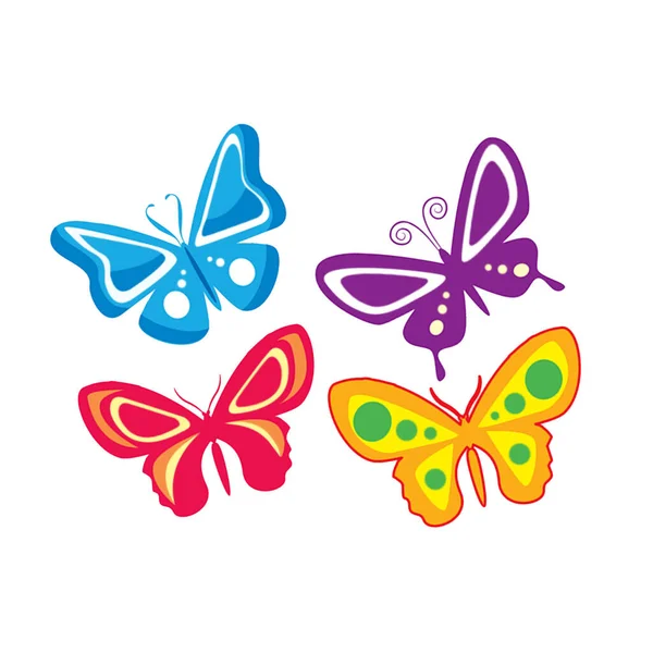 Дизайн Набір Метеликів Запрошує Світ Чарівності Час Стоїть Нерухомо Краса — стоковий вектор