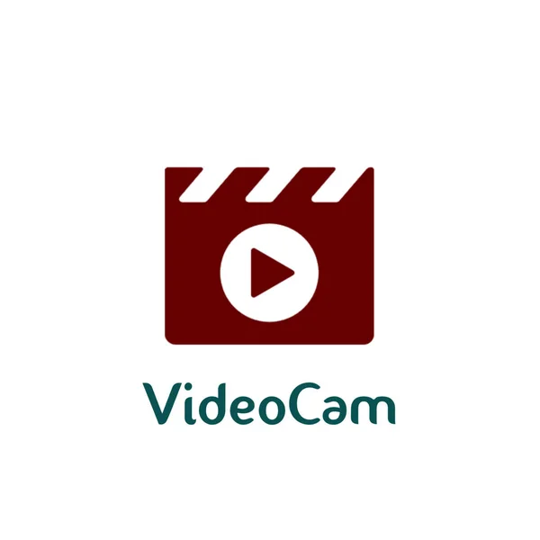 ビデオカメラのロゴデザインテンプレート — ストックベクタ