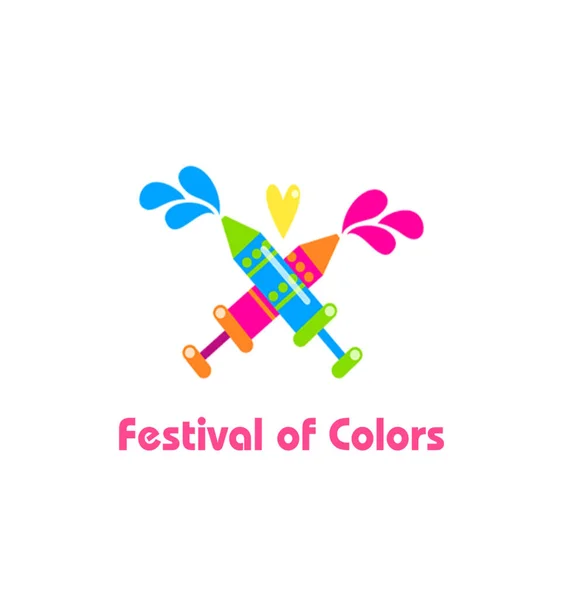 Couleur Festival Couleur Vecteur Icône — Image vectorielle
