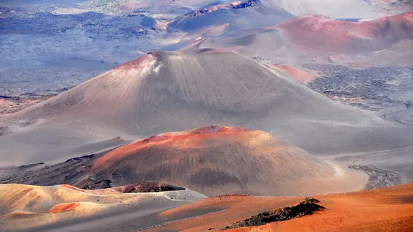 Красочный Вулканический Ландшафт Острова Лансароте — стоковое фото