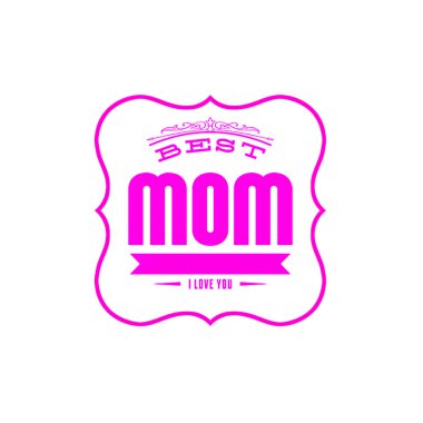 En iyi anne vektör logosu tasarımı