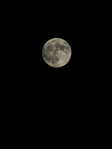 Полная Луна Ночном Небе — стоковое фото