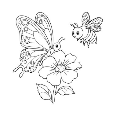 Çocuklar kumsalda kumdan kale inşa ediyorlar. çocuklar için boyama sayfası.