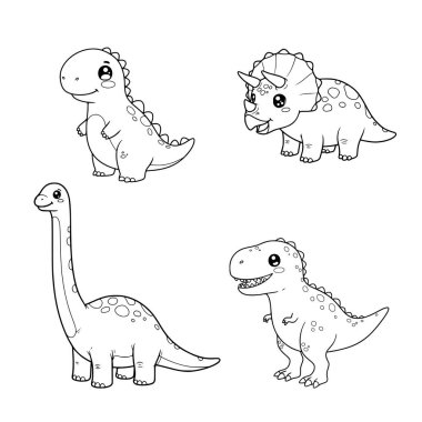 Dinozor boyama sayfaları volkan manzarası üzerine