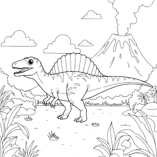 Sayfaları boyayan çocuklar için küçük şirin ejderha çizimi