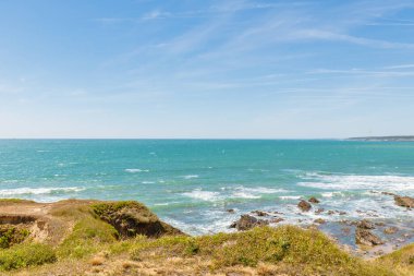 Pointe du Payre plajı manzarası, Jard sur Mer, Fransa, Vendee, Fransa