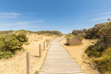 Pointe du Payre plajı manzarası, Jard sur Mer, Fransa, Vendee, Fransa