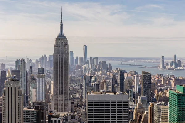 Manhattan New York Verenigde Staten Dcembre 2023 Zicht Empire State Rechtenvrije Stockafbeeldingen
