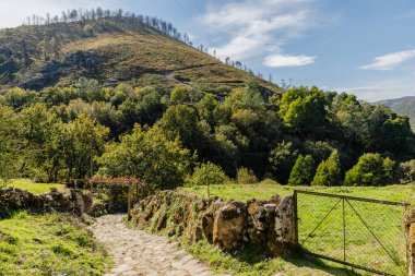 Sistelo yakınlarındaki Geres Vadisi, Viana do Castelo, Portekiz Bir sonbahar günü