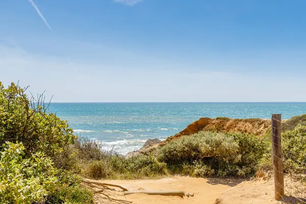 Stock image view of Pointe du Payre beach, Jard sur Mer, France on a summer day, Vendee, France