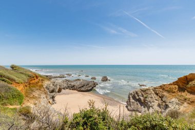 Pointe du Payre plajı manzarası, Jard sur Mer, Fransa, Vendee, Fransa
