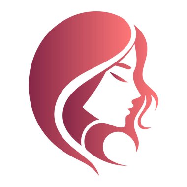 vektör tasarımı yan yüz şekli çizimi