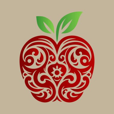 Estetik desenli ananasın çizim vektörü grafiği. Meyve dükkanı logosu için mükemmel.. 