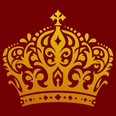 Prens Crown 'ın çizim vektörü grafiği. Sosyal medya tasarımı için mükemmel. 