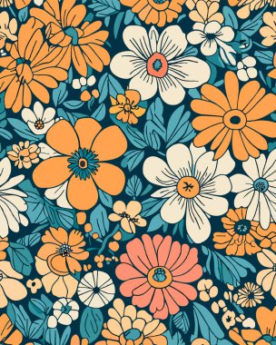 Çiçeklerle kusursuz desen