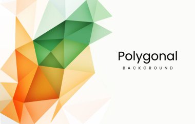 Renkli geometrik şekilli çokgen geometrik arkaplan