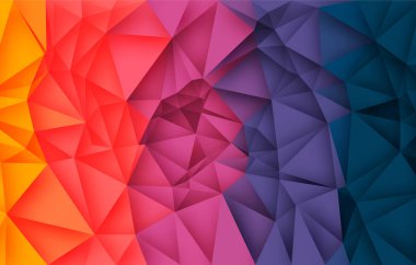 çok renkli üçgenler soyut arkaplan. çokgen geometrik vektör, 