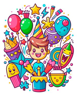 celebration vector illustration cartoon design clipart