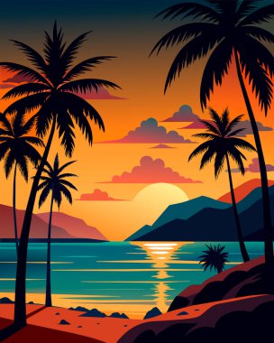 Denizde gün batımı