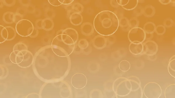 泡はオレンジ液中に分散しています 3Dレンダリング — ストック写真
