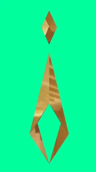 金女多角形の分離 3Dレンダリング — ストック写真