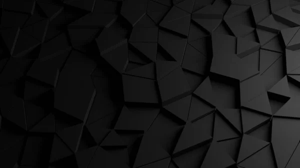 重なり合う灰色の三角形のセル壁 3Dレンダリング — ストック写真
