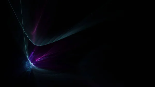 Kozmik Bir Rüzgarın Renkli Dalga Dalgalı Plazması Oluşturma — Stok fotoğraf