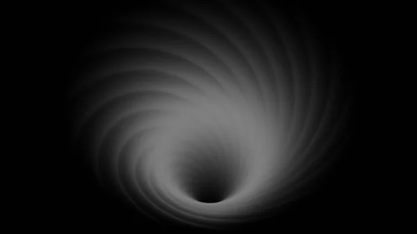 Verzerrung Der Raumzeit Eines Schwarzen Lochs Rendering — Stockfoto
