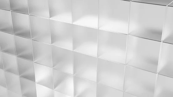 Üst görüntüde yarı saydam beyaz banyo duvarı (3D görüntüleme)