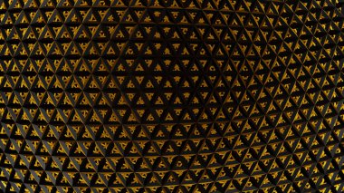 Sarı üçgen ağ yapısı (3B Hazırlama)