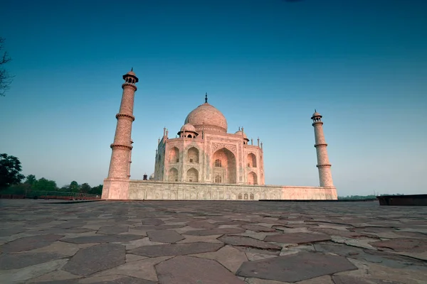 Pink Taj Mahal Building Morning — Stock Photo, Image