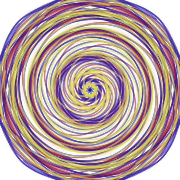 Colorful Spiral Vortex Pattern Swirl Art — Stock Photo, Image