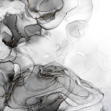 Fotokopi alanı olan siyah-beyaz mürekkep sıvısının monoton resmi