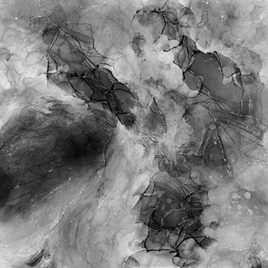 Renkli sıvı kurdele. Dijital alkol mürekkep dokuları. Mermer dokuları sıvılaştır. Monokrom renginde soyut sıvı arkaplan.