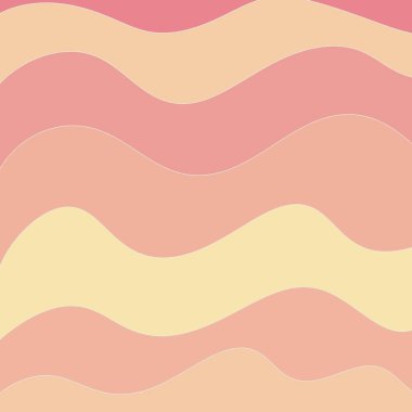 Yumuşak tonlu, soyut dalgalı, pürüzsüz desen. Retro, moda tasarım.