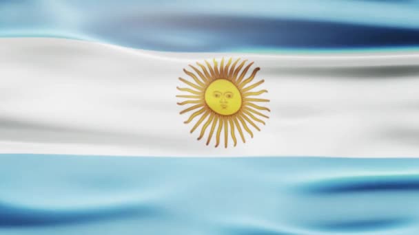 Argentin Nemzeti Flag Looping Animation — Stock videók