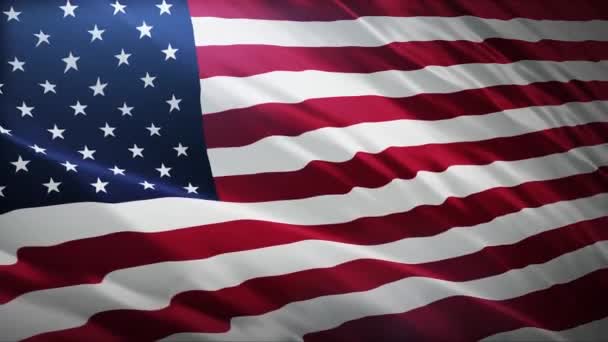 Αργή Κίνηση Αμερικάνικης Σημαίας Ιστορικό Για Την Ημέρα Μνήμης Ημέρα — Αρχείο Βίντεο