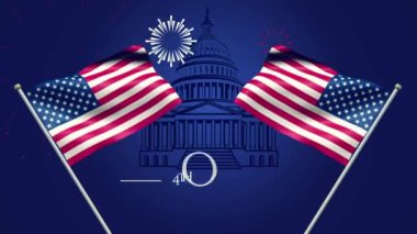 4 Temmuz Arkaplan, Bağımsızlık Günü, Toplantı Zoom Olay Arka Grubu, Olay Arkaplanı, ABD Tatil Günü