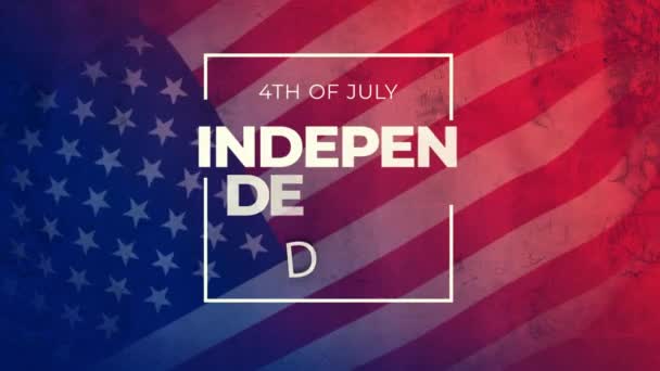 Fundo Julho Dia Independência Backgroun Evento Zoom Reunião Fundo Evento — Vídeo de Stock