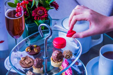 Valentine day celebration food, avec amour, food made with love, shot taken with passion