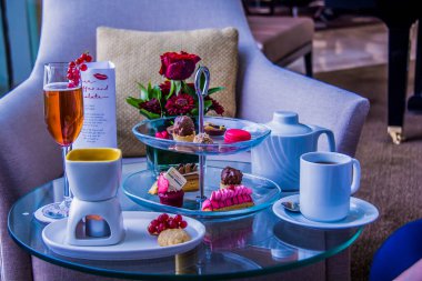 Valentine day celebration food, avec amour, food made with love, shot taken with passion