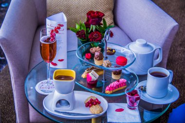 Valentine day celebration food, avec amour, food made with love, shot taken with passion