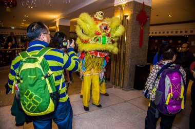 Chinese New Year Tradition show event, shot is selective focus with shallow depth of field. Photo taken on 27 January 2017 at Cairo Egypt