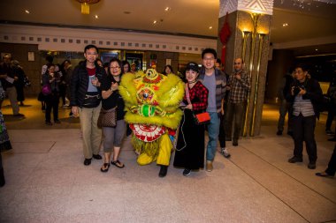 Chinese New Year Tradition show event, shot is selective focus with shallow depth of field. Photo taken on 27 January 2017 at Cairo Egypt