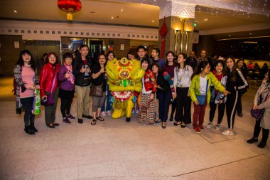Chinese New Year Tradition show event, shot is selective focus with shallow depth of field. Photo taken on 27 January 2017 at Cairo Egypt