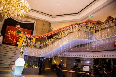 Chinese New Year Tradition show event, shot is selective focus with shallow depth of field. Photo taken on 27 January 2017 at Cairo Egypt