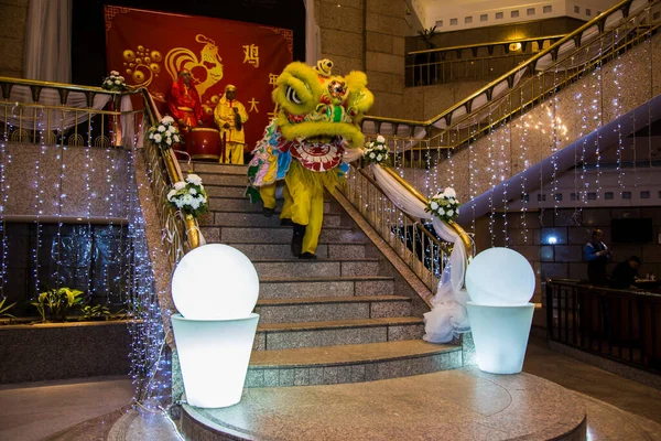 Chinese New Year Tradition show event, shot is selective focus with shallow depth of field. Photo taken on 27 January 2017 at Cairo Egypt