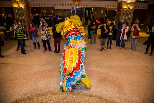 Chinese New Year Tradition show event, shot is selective focus with shallow depth of field. Photo taken on 27 January 2017 at Cairo Egypt